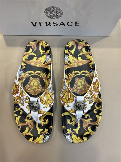 mens versace slippers